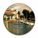 Italy Viareggio Channel 3D Fridge Magnet Crystal Glass