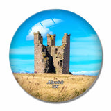 UK England Alnwick Dunstanburgh Castle 3D Fridge Magnet Crystal Glass
