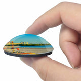 USA America Marco Island Tigertail Beach 3D Fridge Magnet Crystal Glass