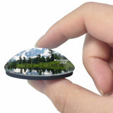 America USA Mount Shuksan Washington 3D Fridge Magnet Crystal Glass