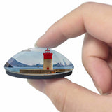 Spain Lighthouse Christmas Cartagena Murcia 3D Fridge Magnet Crystal Glass