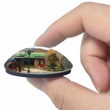 Chile Colchagua Museum Santa Cruz 3D Fridge Magnet Crystal Glass