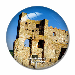 Devin Castle Bratislava Slovakia 3D Fridge Magnet Crystal Glass