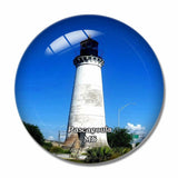 Pascagoula Lighthouse Mississippi USA 3D Fridge Magnet Crystal Glass