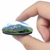 Nicaragua Volcano 3D Fridge Magnet Crystal Glass