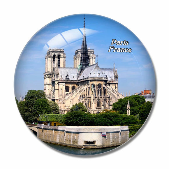 France Cite Island Paris 3D Fridge Magnet Crystal Glass