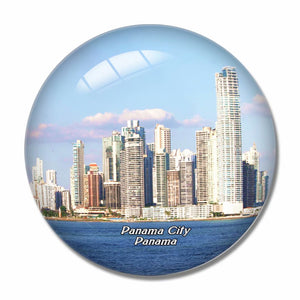 Panama 3D Fridge Magnet Crystal Glass