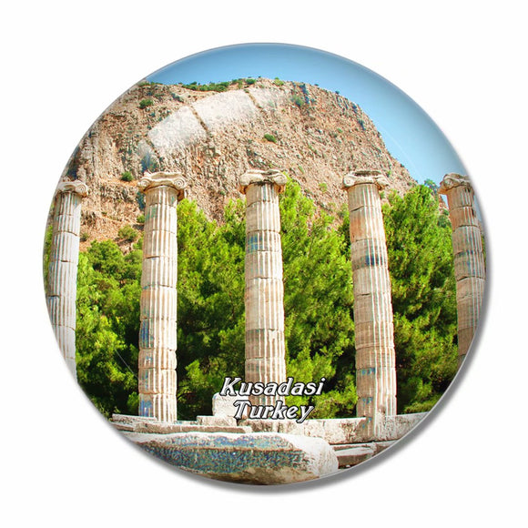 Turkey Priene Kusadasi 3D Fridge Magnet Crystal Glass