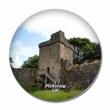 UK England Pickering Castle 3D Fridge Magnet Crystal Glass