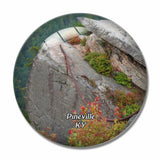 Pineville Pine Mountain Kentucky USA 3D Fridge Magnet Crystal Glass