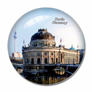 Germany Museum Island Berlin 3D Fridge Magnet Crystal Glass