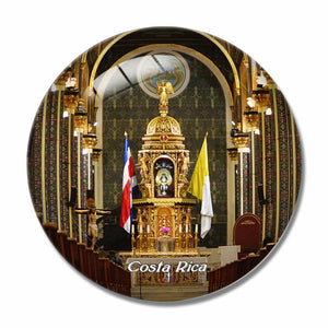 Costa Rica Sanctuary Church 3D Fridge Magnet Crystal Glass