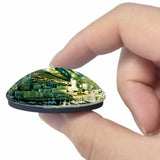 Monaco Port 3D Fridge Magnet Crystal Glass