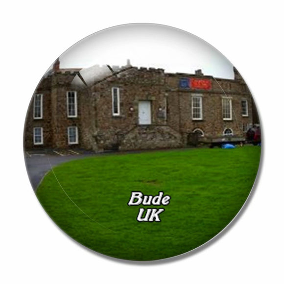 UK England The Castle Bude 3D Fridge Magnet Crystal Glass