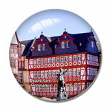 Germany Romer Square Frankfurt 3D Fridge Magnet Crystal Glass