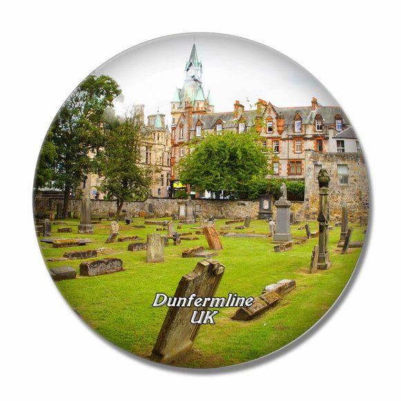 UK England Dunfermline Abbey and Palace 3D Fridge Magnet Crystal Glass