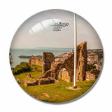 UK England Hastings Castle 3D Fridge Magnet Crystal Glass
