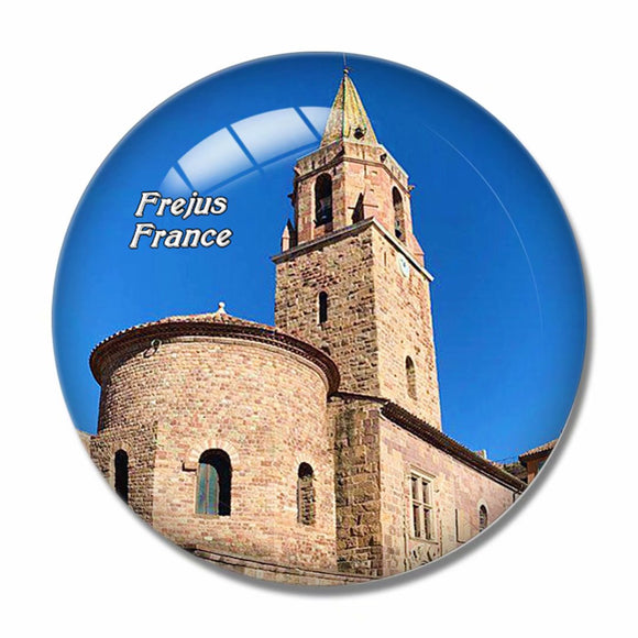 France Cathedral Frejus 3D Fridge Magnet Crystal Glass