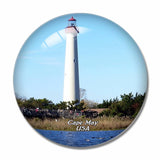 USA America Cape May Lighthouse Beach 3D Fridge Magnet Crystal Glass