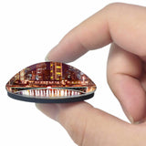 Germany Main Frankfurt 3D Fridge Magnet Crystal Glass