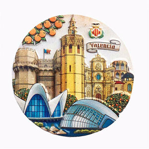 Valencia Spain Fridge Magnet 3D Resin