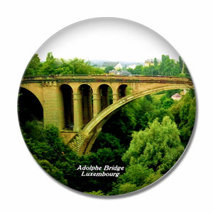 Adolphe Bridge Luxembourg 3D Fridge Magnet Crystal Glass