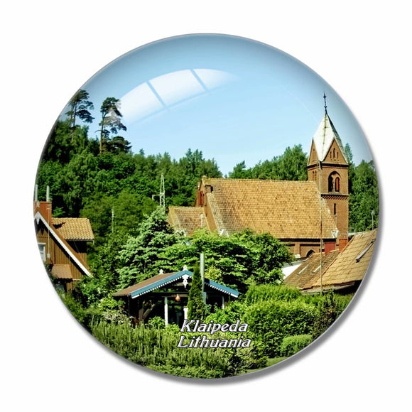 Curonian Spit Klaipeda Lithuania 3D Fridge Magnet Crystal Glass