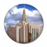 USA America Gilbert Church 3D Fridge Magnet Crystal Glass