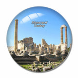 Turkey Temple of Apollo Manavgat 3D Fridge Magnet Crystal Glass