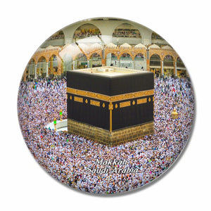 Grand Mosque Makkah Saudi Arabia 3D Fridge Magnet Crystal Glass