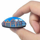 Holland Grote Markt Haarlem 3D Fridge Magnet Crystal Glass