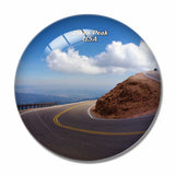 America USA Pikes Peak Highway 3D Fridge Magnet Crystal Glass