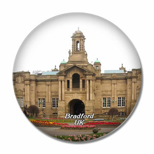 UK England Cartwright Hall Bradford 3D Fridge Magnet Crystal Glass