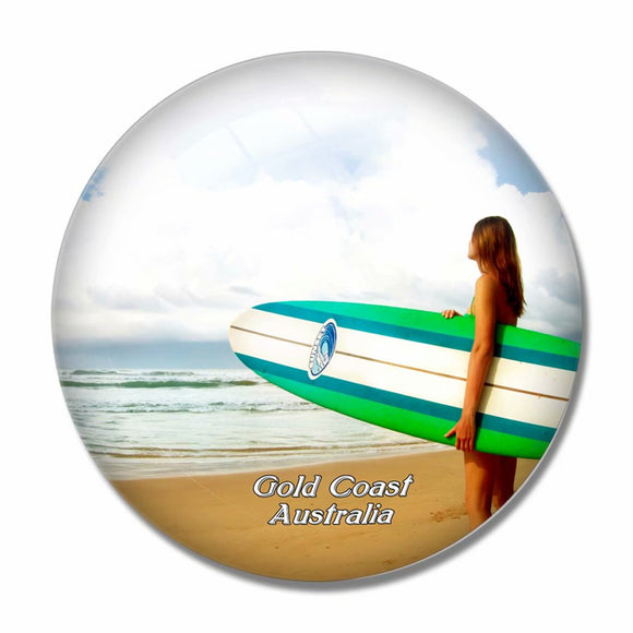 Australia Surfers Paradise Gold Coast 3D Fridge Magnet Crystal Glass