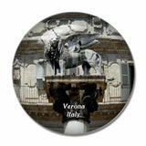 Italy Verona Lion Statue 3D Fridge Magnet Crystal Glass