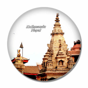 Bhaktapur Durbar Square Kathmandu Nepal 3D Fridge Magnet Crystal Glass