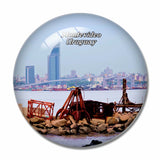 Uruguay Montevideo 3D Fridge Magnet Crystal Glass