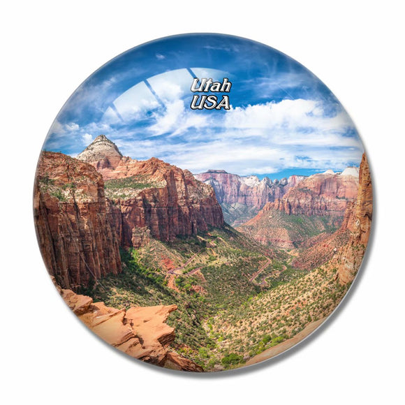 America USA Zion National Park Utah 3D Fridge Magnet Crystal Glass