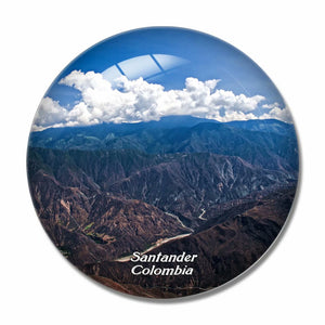 Colombia Mountain Santander 3D Fridge Magnet Crystal Glass