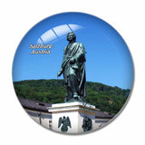 Austria Mozart Monument Salzburg 3D Fridge Magnet Crystal Glass