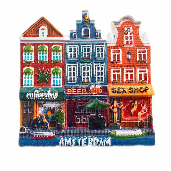 Amsterdam Holland Fridge Magnet 3D Resin