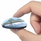 America USA Astoria Megler Bridge Astoria 3D Fridge Magnet Crystal Glass