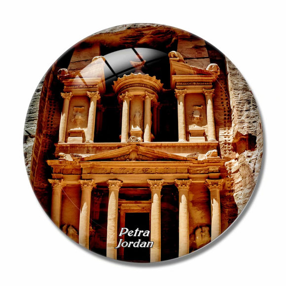 Al Khazneh Petra Jordan 3D Fridge Magnet Crystal Glass