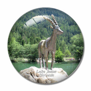 Slovenia Lake Jasna 3D Fridge Magnet Crystal Glass