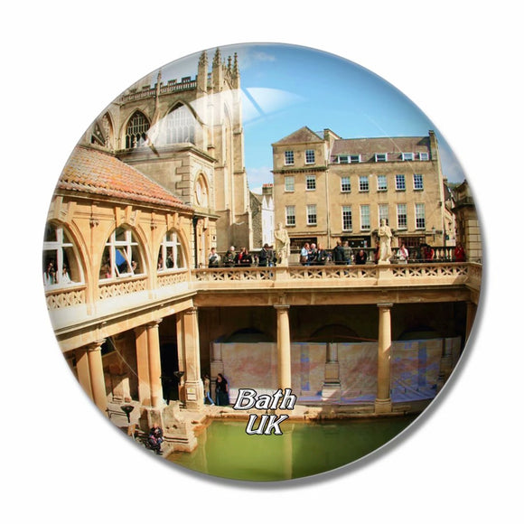 UK England The Roman Baths Bath Abbey 3D Fridge Magnet Crystal Glass