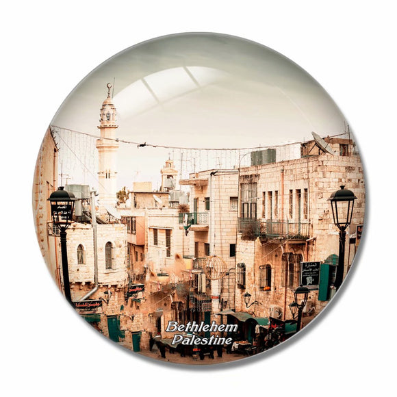 Manger Square Bethlehem Palestine 3D Fridge Magnet Crystal Glass