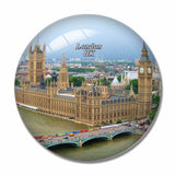 UK England Houses of Parliament London 3D Fridge Magnet Crystal Glass