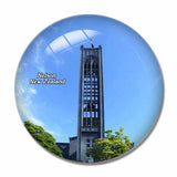 New Zealand Nelson Cathedral 3D Fridge Magnet Crystal Glass