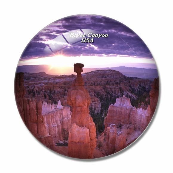 America USA Thor's Hammer Bryce Canyon 3D Fridge Magnet Crystal Glass