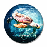 Turtle Cayman UK 3D Fridge Magnet Crystal Glass